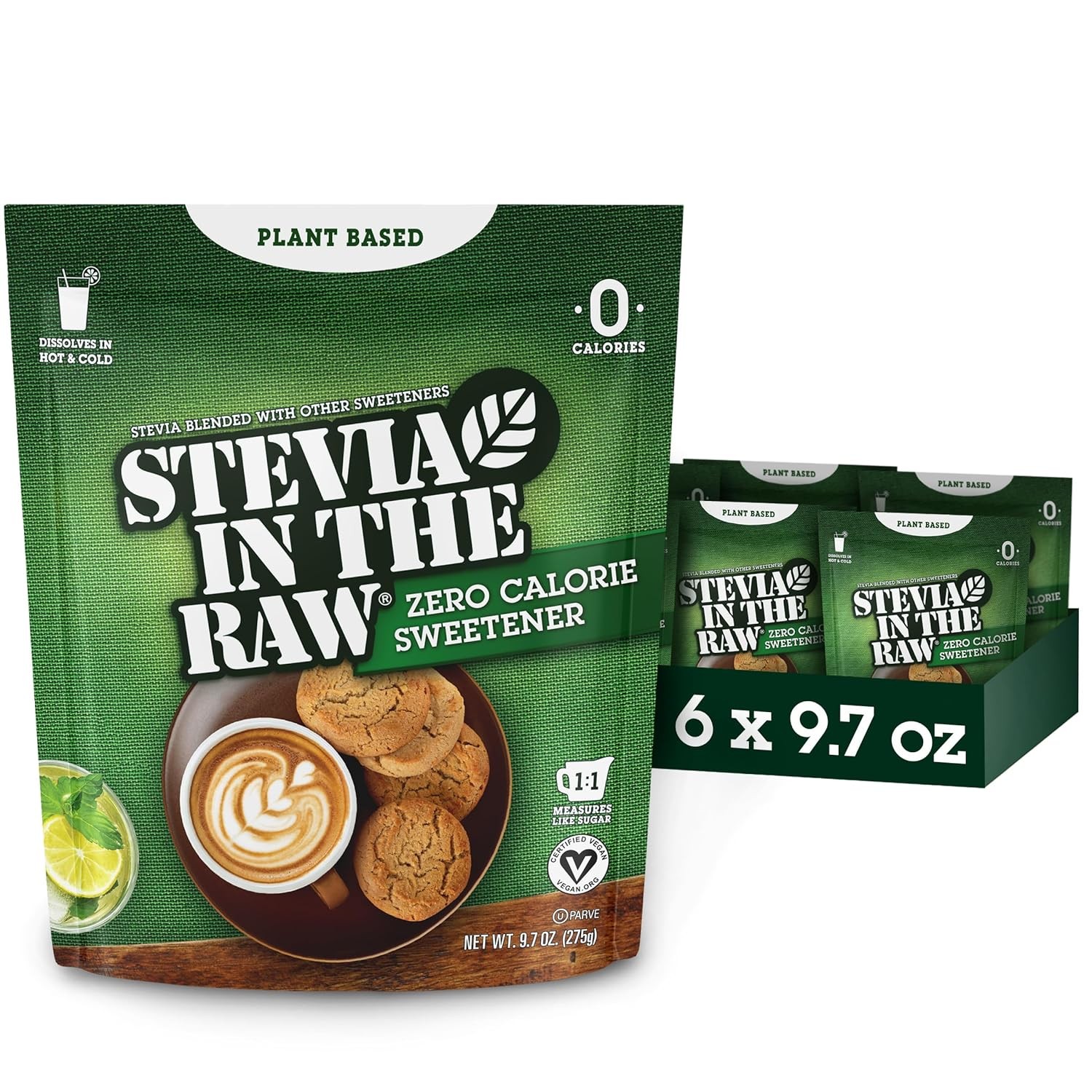 Stevia In The Raw Sweetener Baker’s Bag, 9.7 Ounce (Pack of 6)