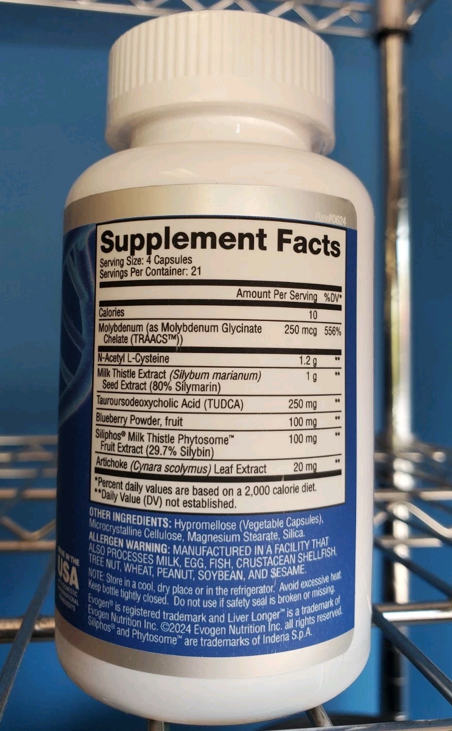 Evolog Liver Longer Premium Liver Support – Detox/Repair -84 Capsules