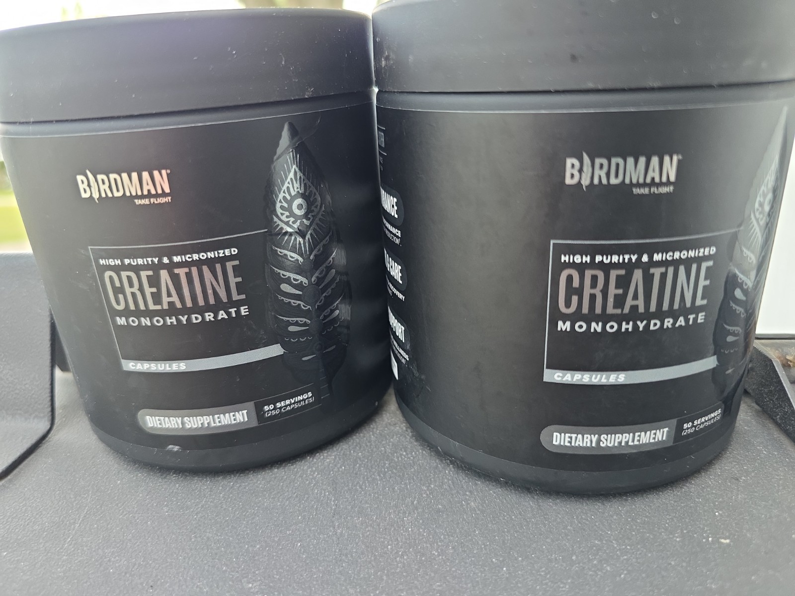 2 BIRDMAN Micronized Creatine Monohydrate 250 Capsules Exp 6/27