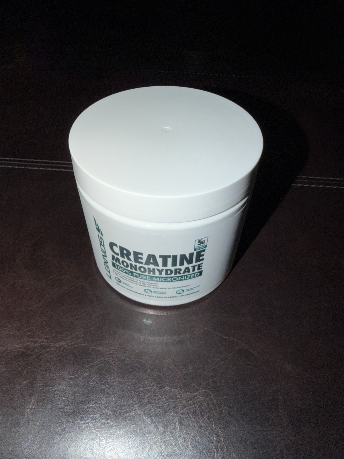LGXNDS Creatine Monohydrate Micronized Powder 150g Unflavored 30 Servings 5g