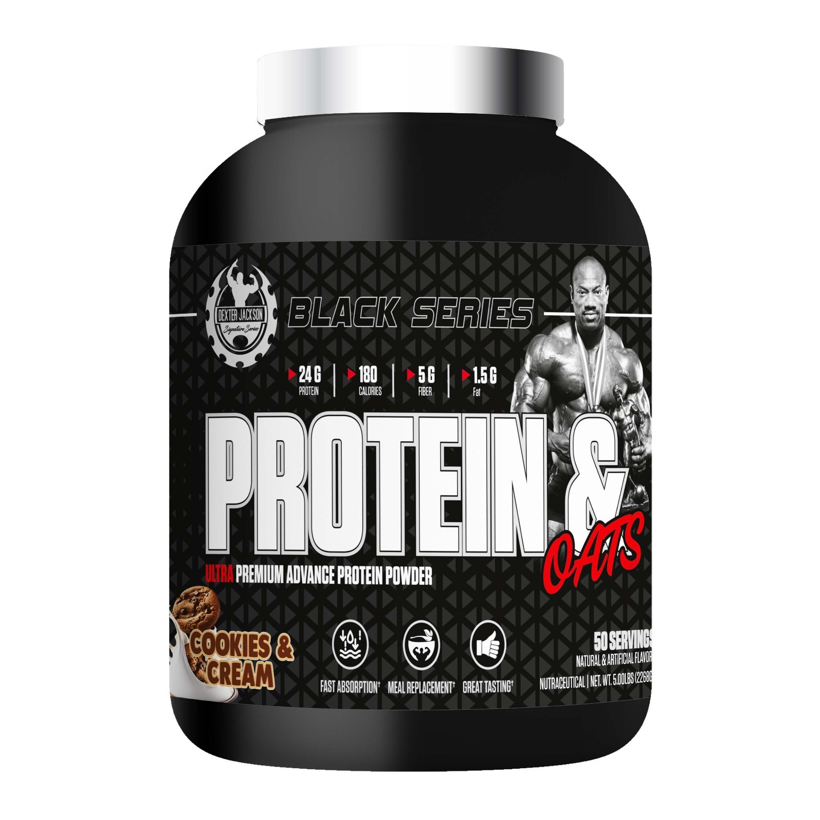 Dexter Jackson Black Signature Series Protein & Oats 5 Lbs 50 Servings