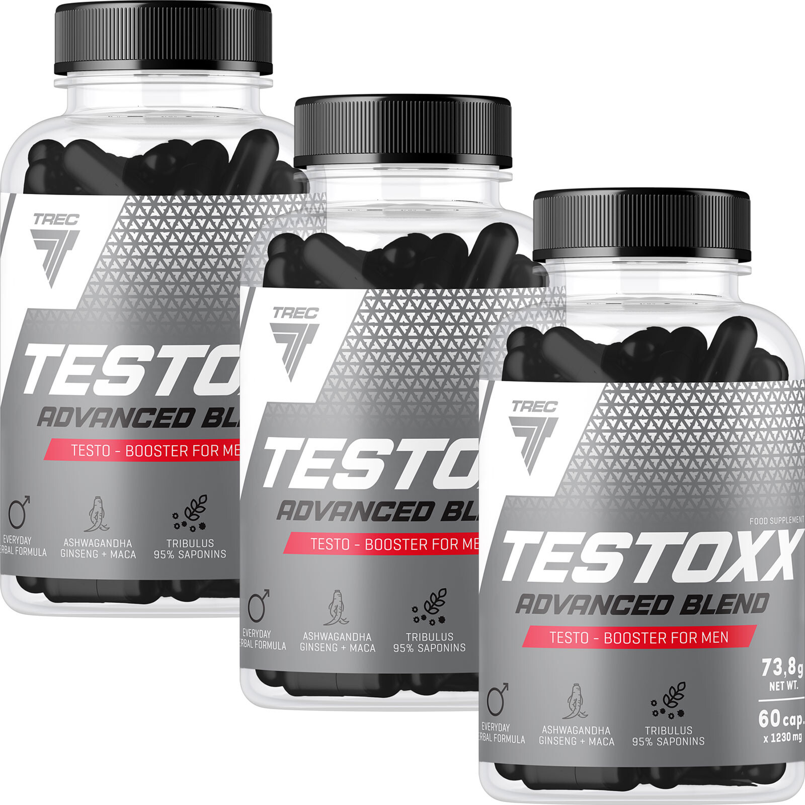 TESTOXX 60-240 Caps Testosterone Booster for Men, Energy, Libido, Muscle Support