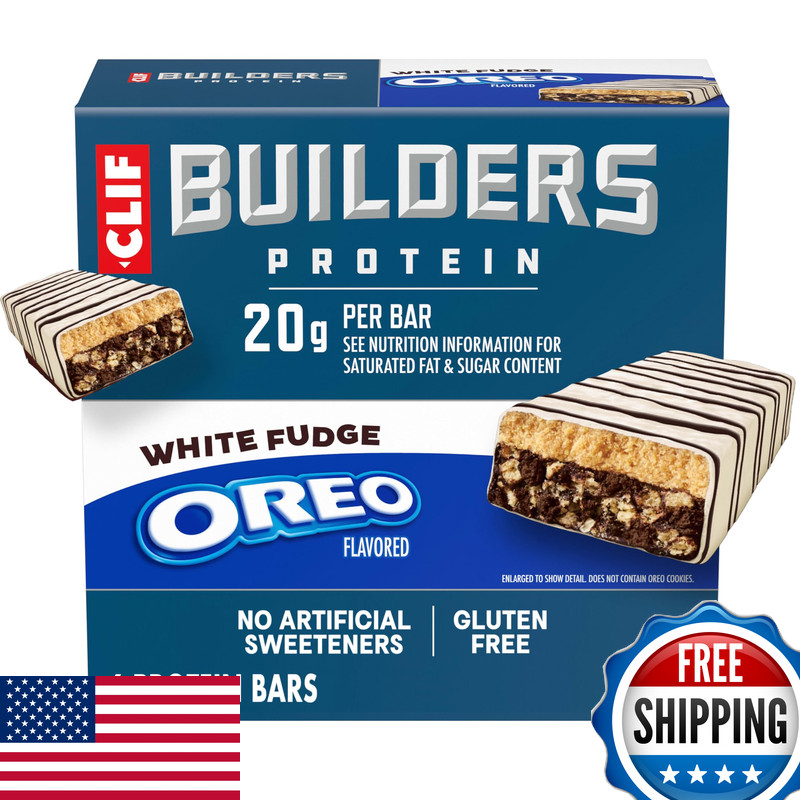 Clif Builder’S Clif Builders Protein Bars – White Fudge Oreo-Flavored – 20G