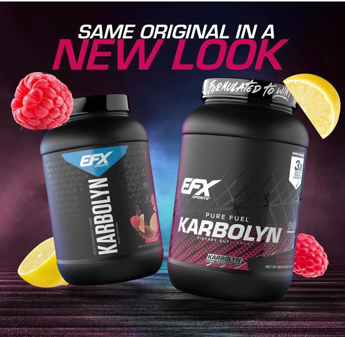 EFX Sports Karbolyn Fuel Fast-Absorbing Carbohydrate Powder Raspberry Lemonade