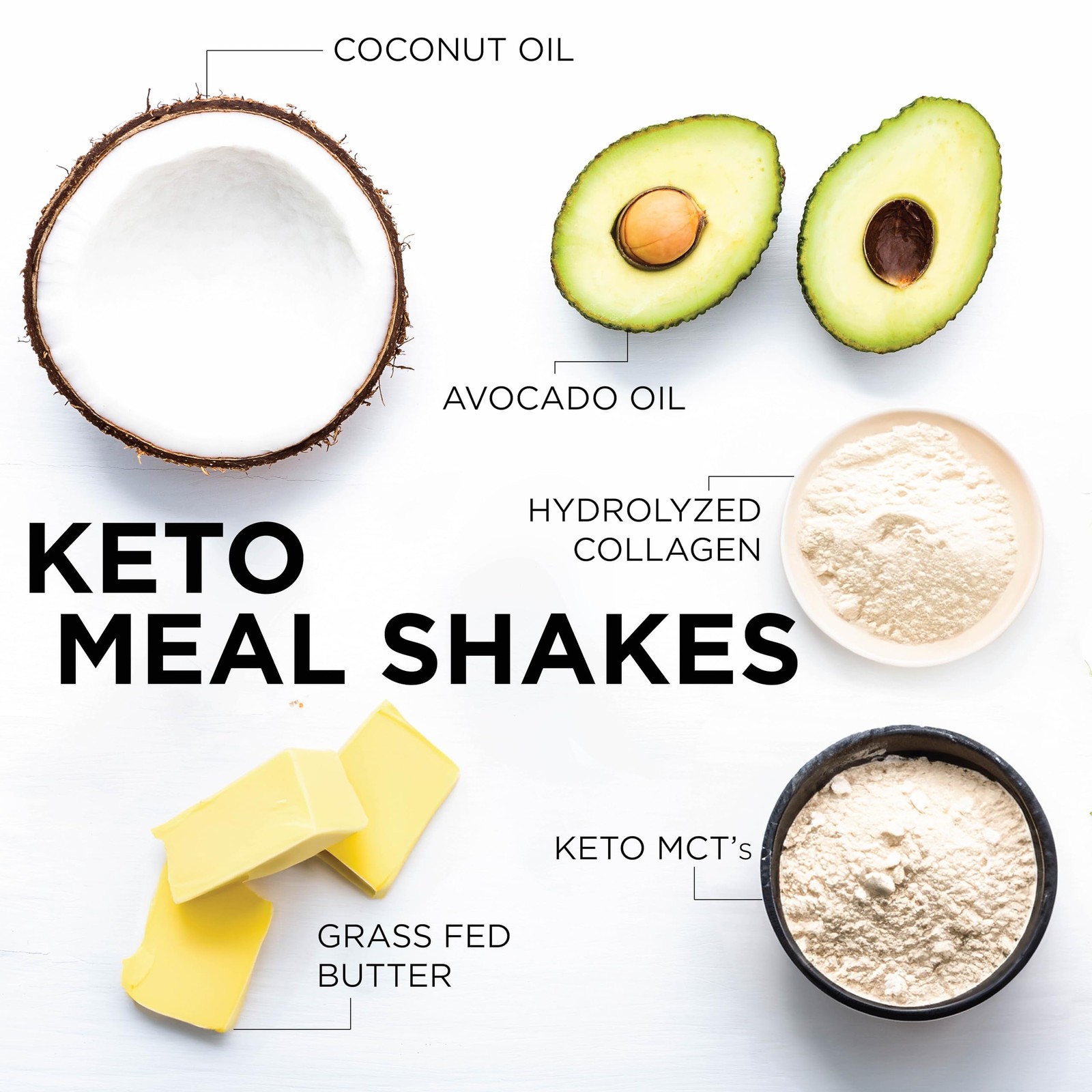 Ketogenic Meal Shake Vanilla Dietary Supplement, Keto Protein, Rich in MCTs a…