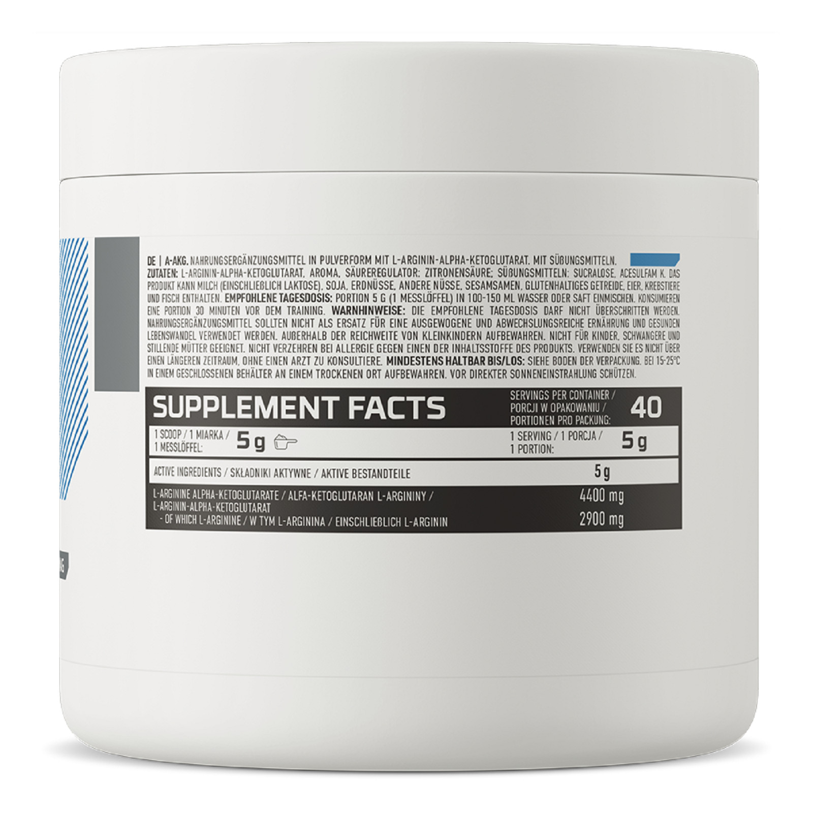 OstroVit A-AKG 40 Portions – Nitric Oxide Booster Arginine – Pump Your Muscle UP