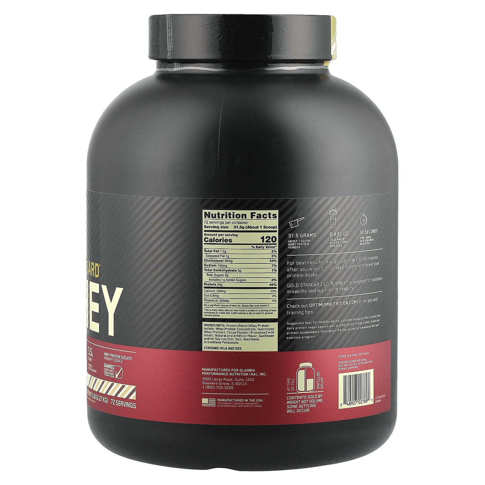 Gold Standard® 100% Whey, Rocky Road, 5 lb (2.27 kg)