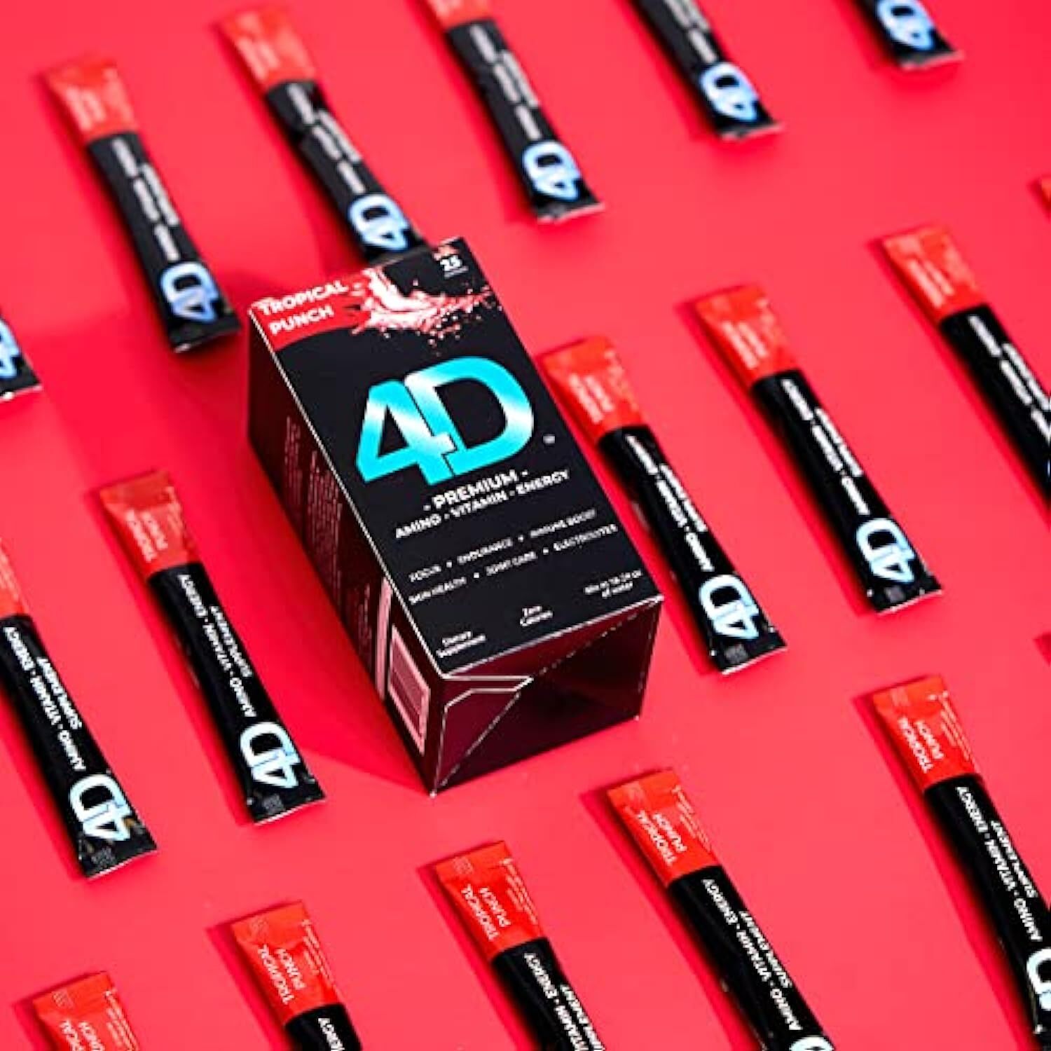4D Clean Energy Drink Mix + Electrolytes + Immune Support + MultiVitamins +