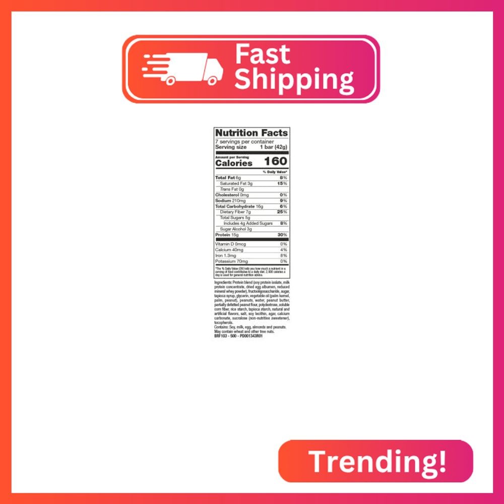 PROTIFIT – Low Calorie Snack Bar for Healthy Diets, High Protein, 15g Protein, L