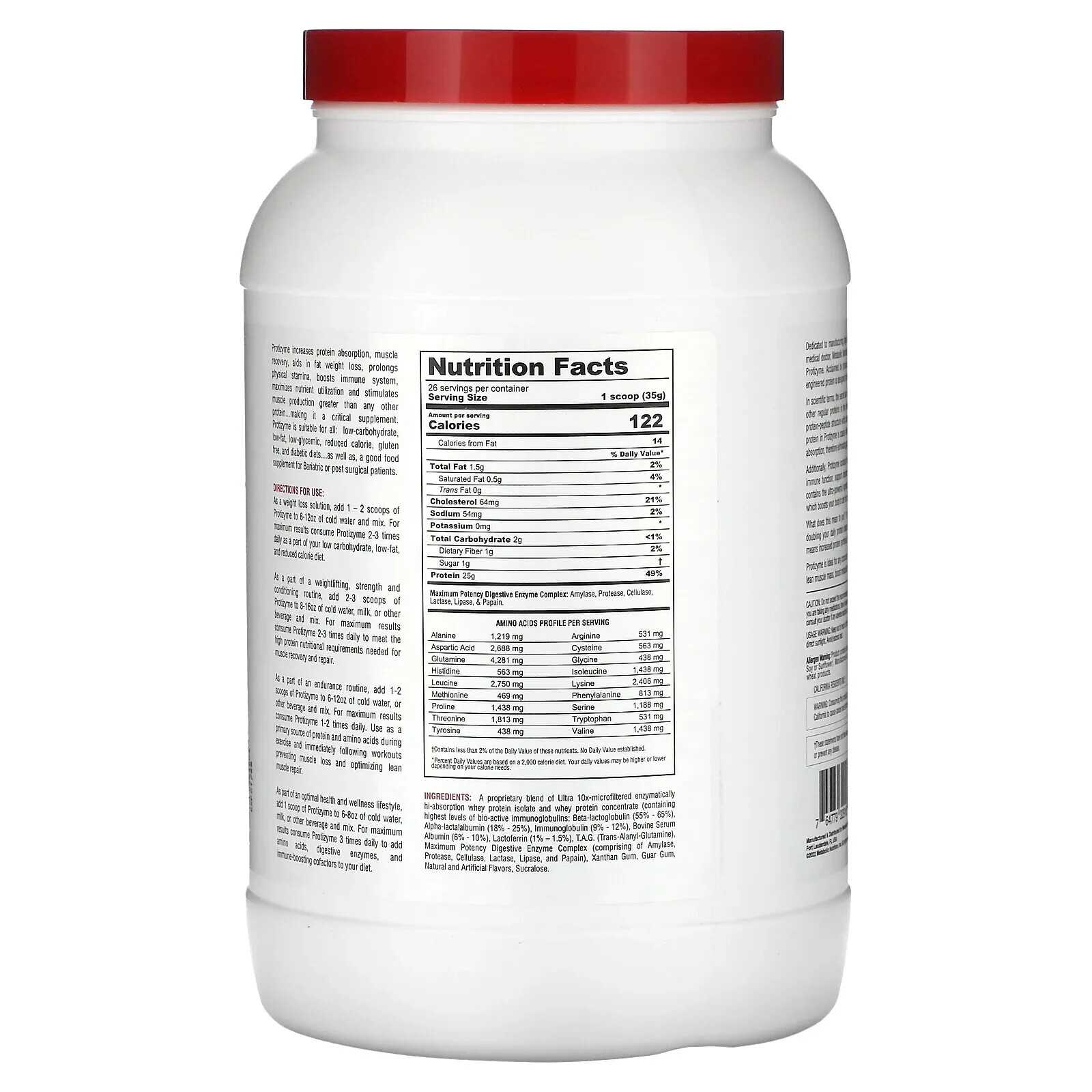Protizyme, Specialized Designed Protein, Strawberry Creme, 2 lb (910 g)