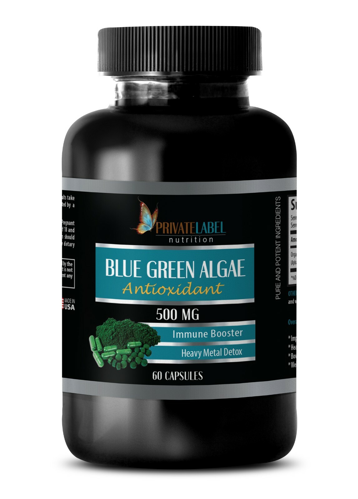 Fat burners for women – ORGANIC BLUE GREEN ALGAE 500mg – fatty acid vitamin – 1B