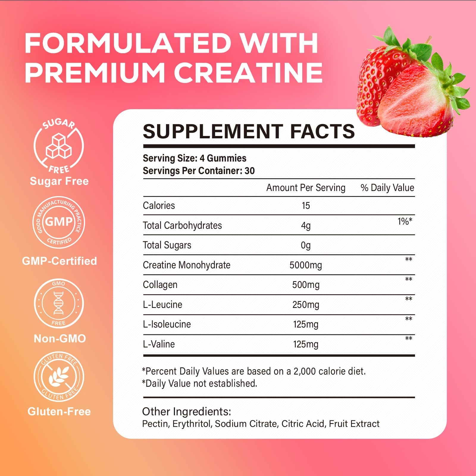eterlower Creatine Monohydrate Gummies, 5g Creatine Gummies for Women & Men.P…