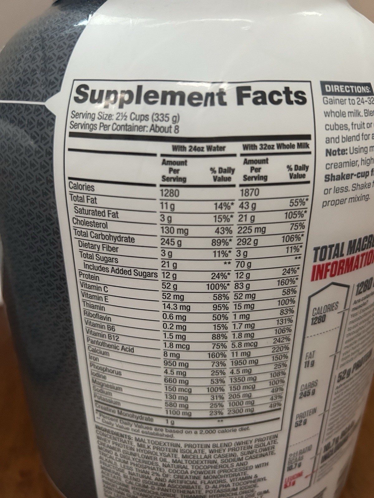 2 Pack Dymatize Super Mass Gainer, Rich Chocolate Protein Powder 6LB Exp 10/2026
