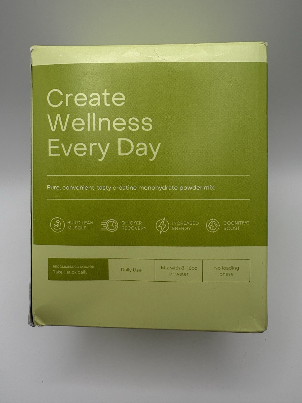 Create Creatine Monohydrate Powder Lemon Lime Dietary Supplement 30 sticks – New