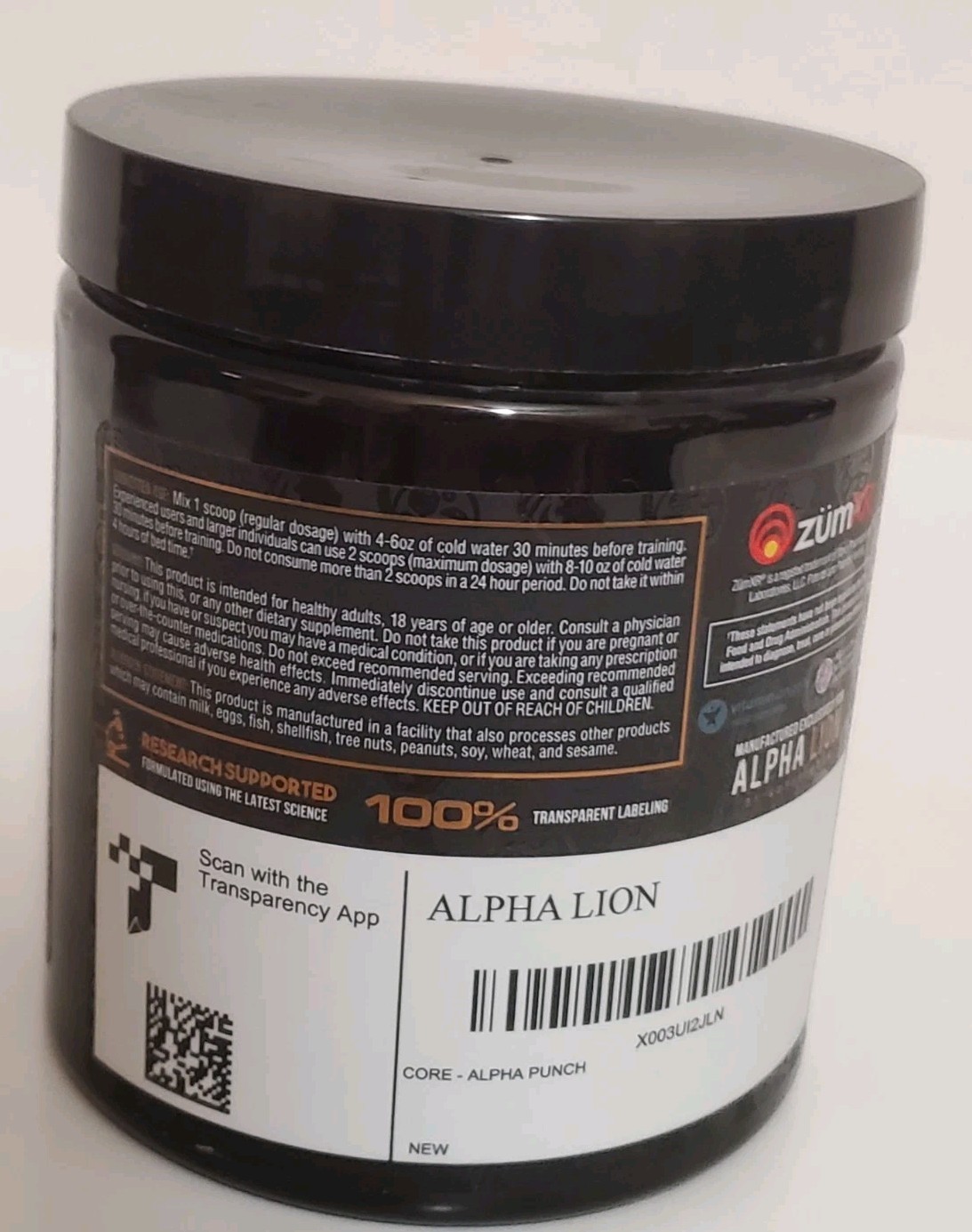 Alpha Lion Pre Workout Powder Energy Endurance Focus W/ Creatine & Beta Ataline