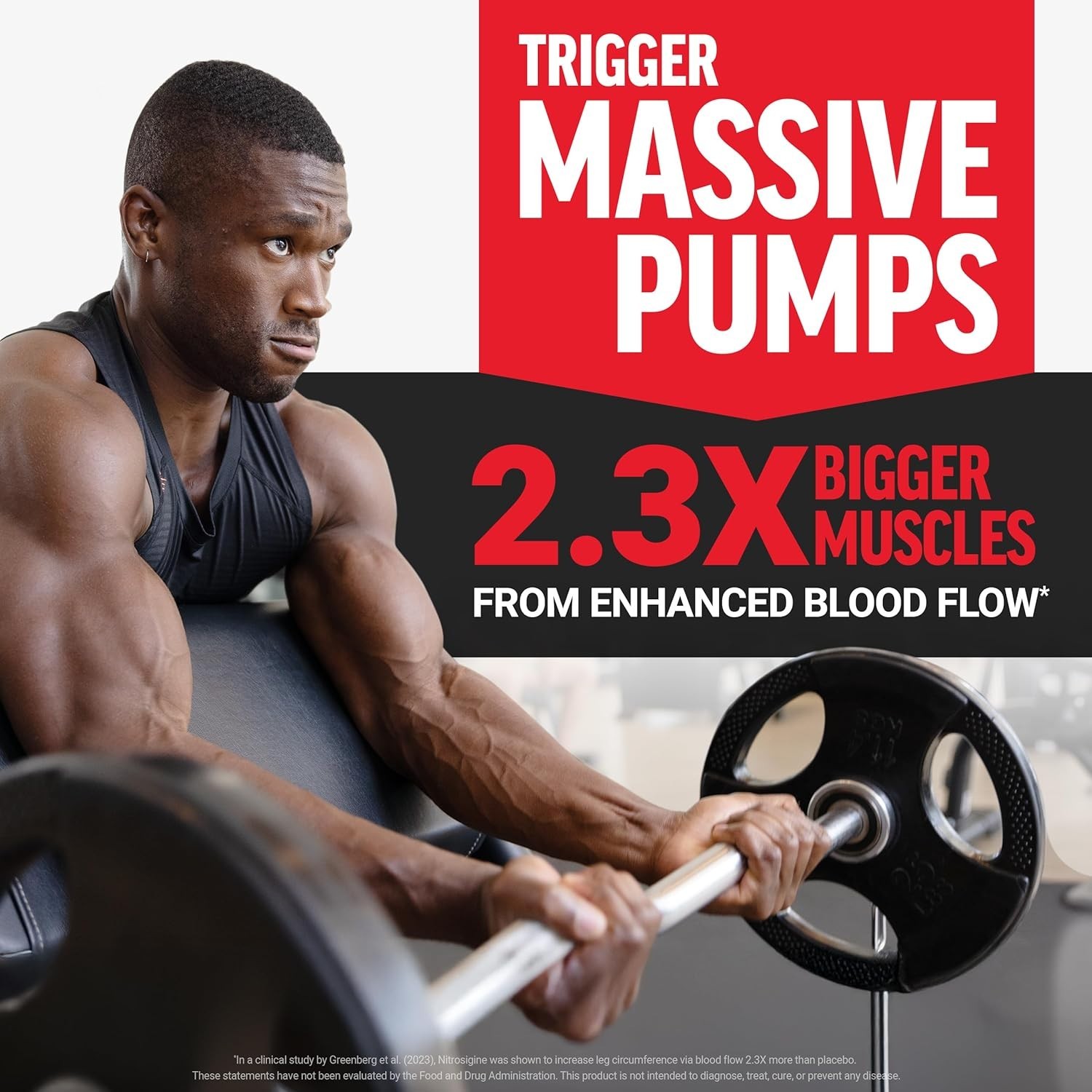 Ultimate Muscle Pump Formula – Nitro Booster with 120 L-Arginine Capsules x 2