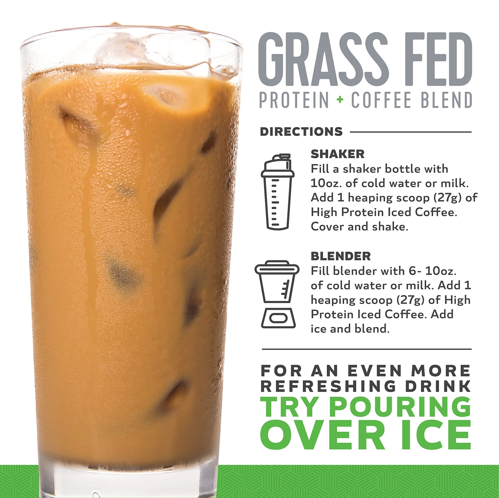 High Protein Coffee Keto Friendly 18g of Protein 2g Carbs Natural Ingredients…