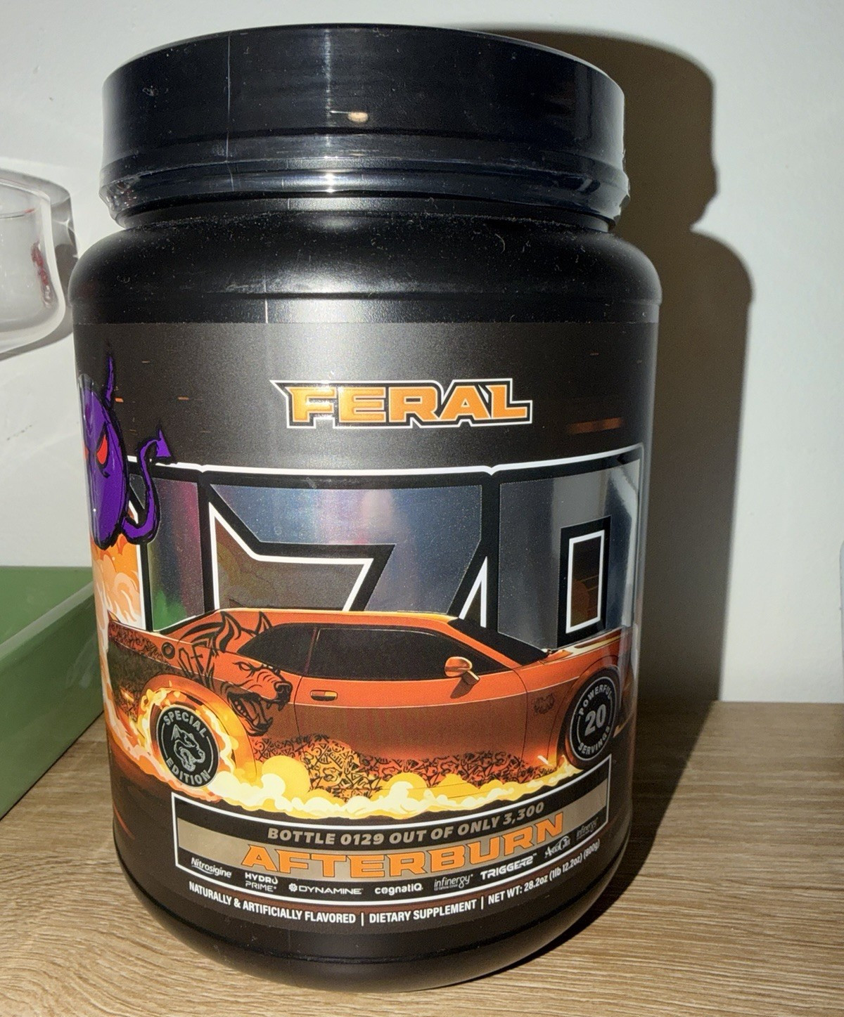 Feral ZU Afterburn Pre Burn Sports Dietary Supplement Powder