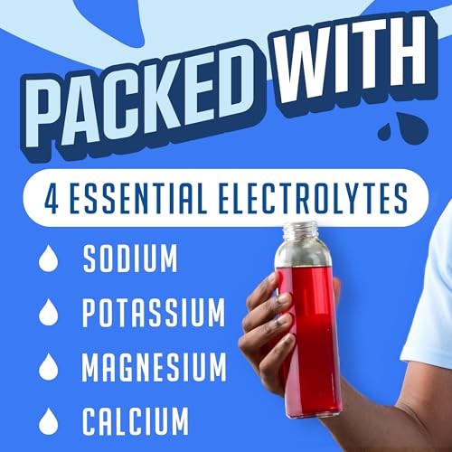 Hydration Electrolyte Powder Drink Mix, 6 On-the-Go-Packets, for Easy and