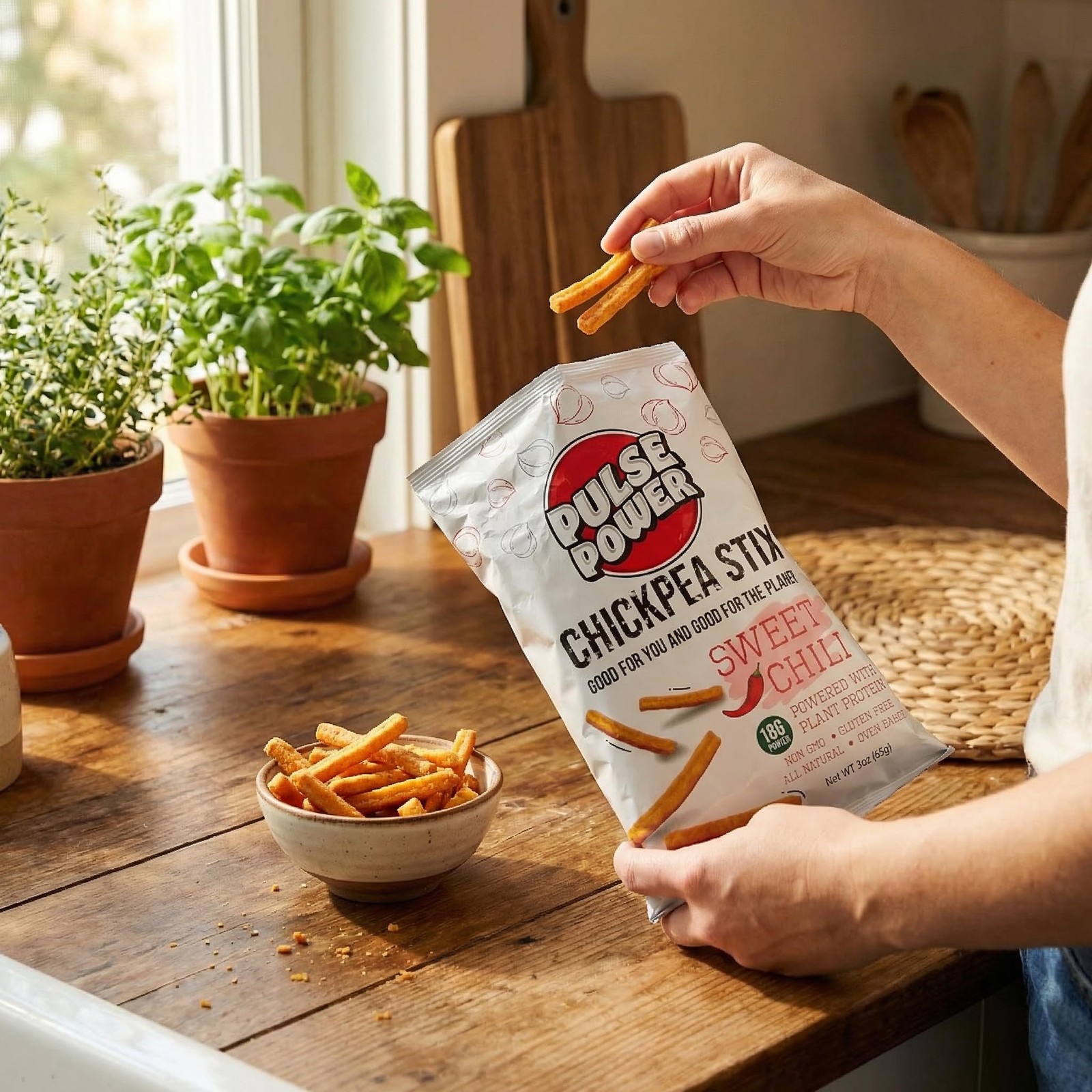 Grove Pulse Power Chickpea Sweet Of 4 3 Oz Snacks And Protein From Pulses And A