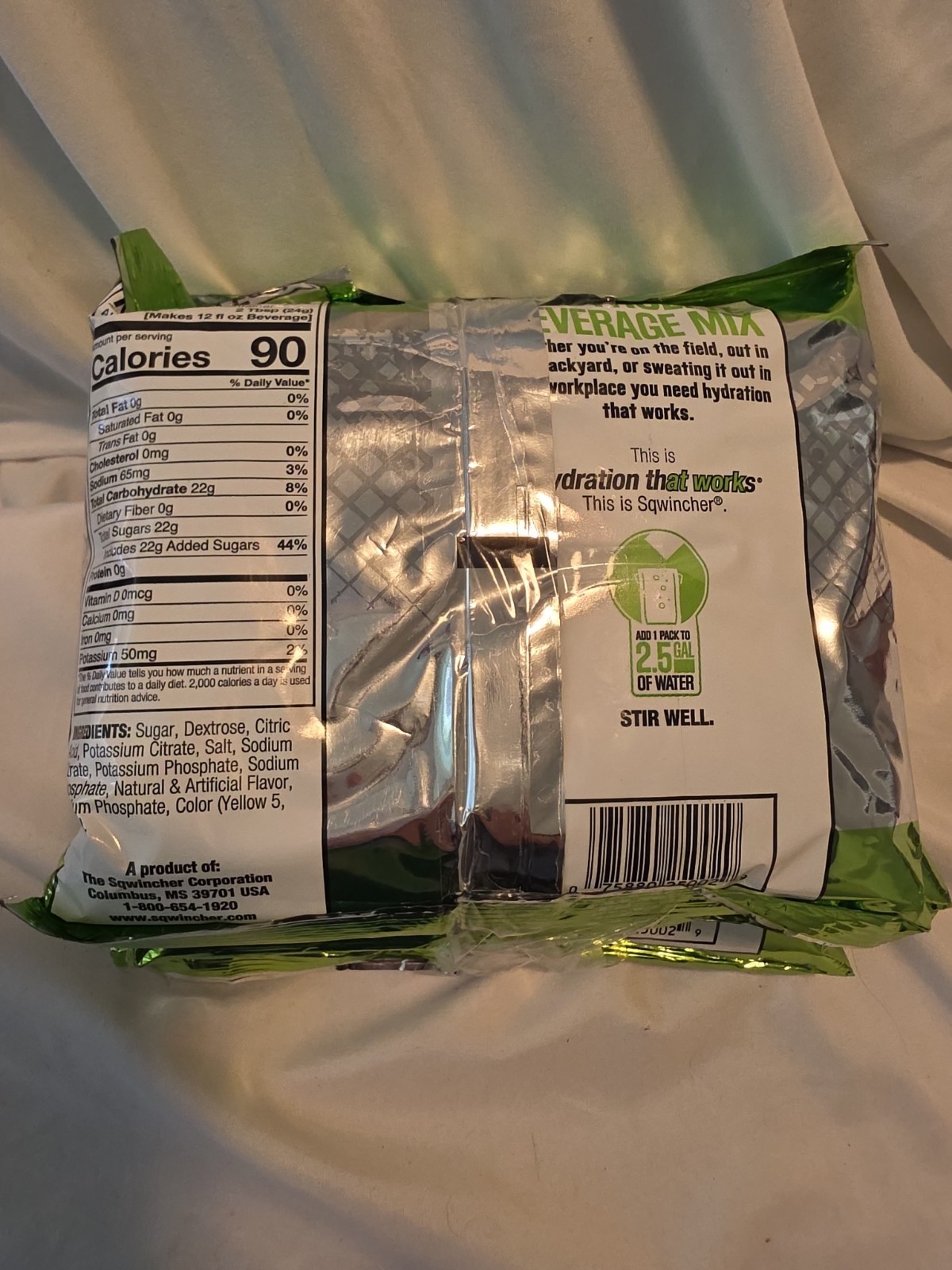 3 Lemon-lime Sqwincher Powder Electrolyte Drink Mix Makes 2.5 Gallons/Packet