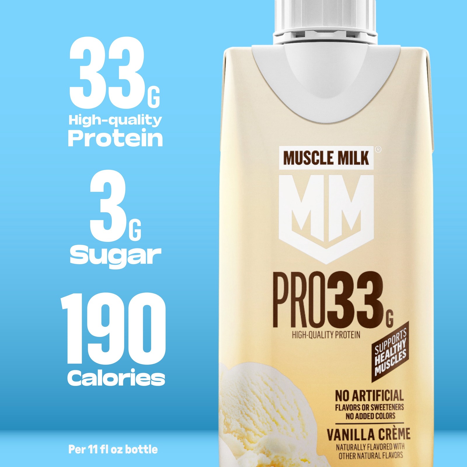 Pro 33G High Protein Shake Ultra Filtered Milk, Vanilla Creme, 11 Fl Oz, 4 Pack