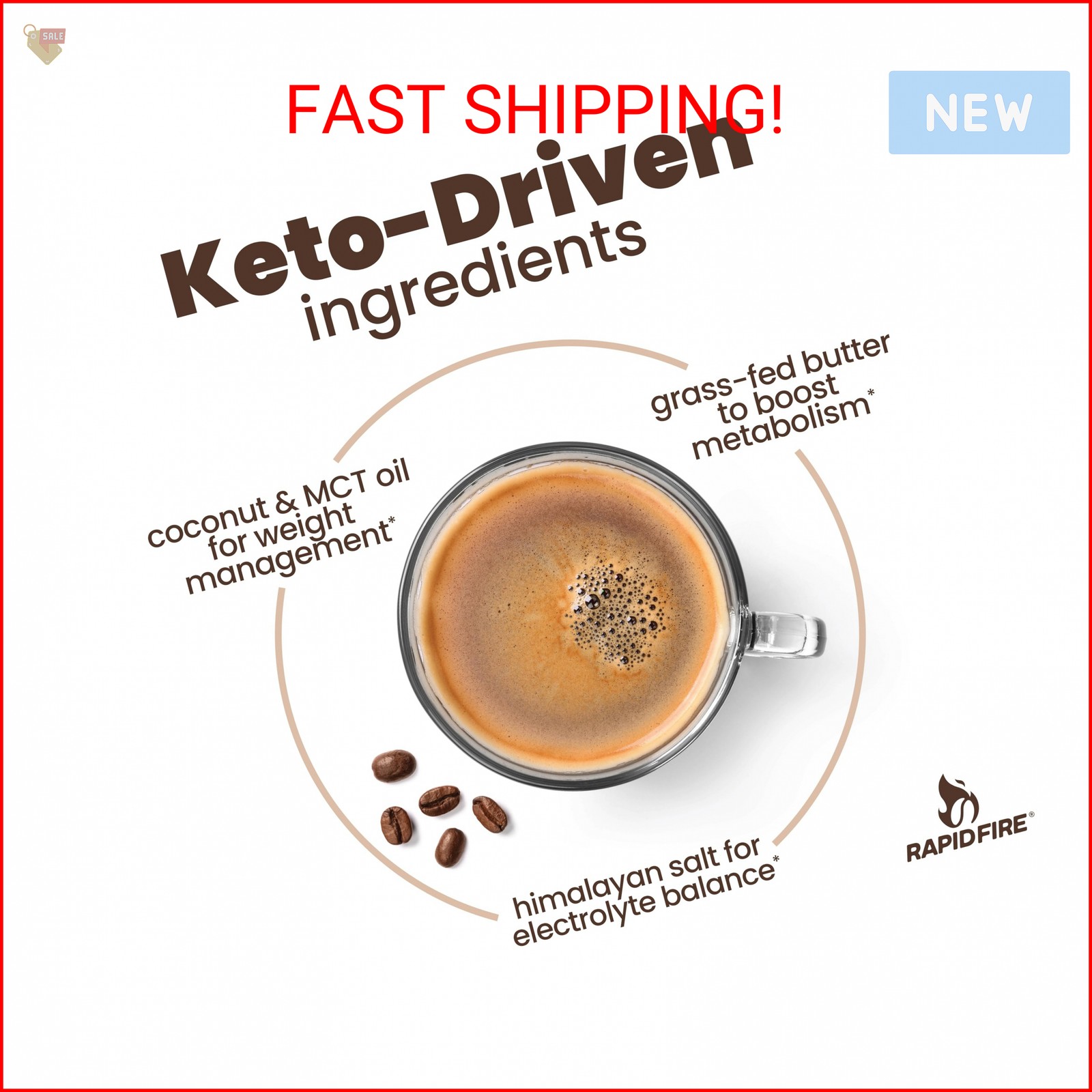 Ketogenic Creamer with MCT Oil for Coffee or Tea, Supports Energy and Metabolism