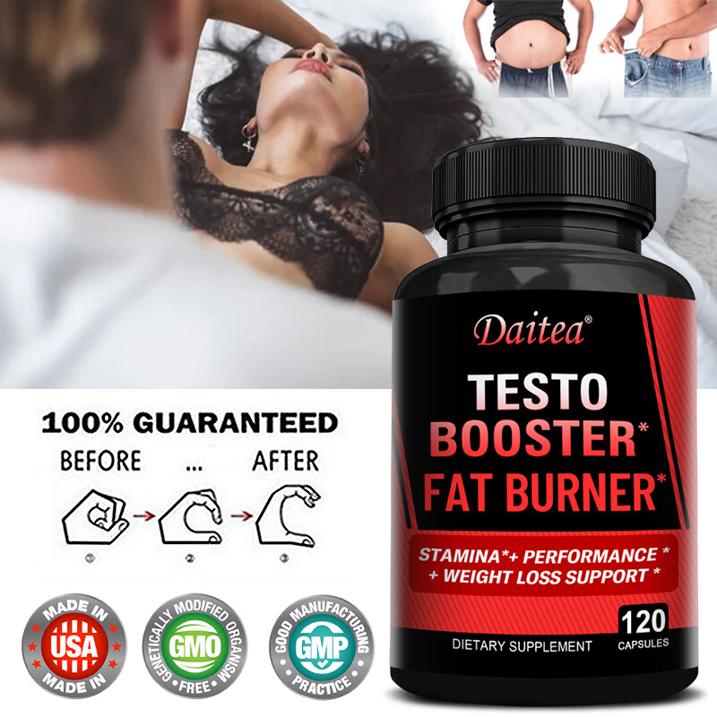 TESTO BOOSTER – Increase Muscle Mass Strength – Fat Burner Sexual Performance