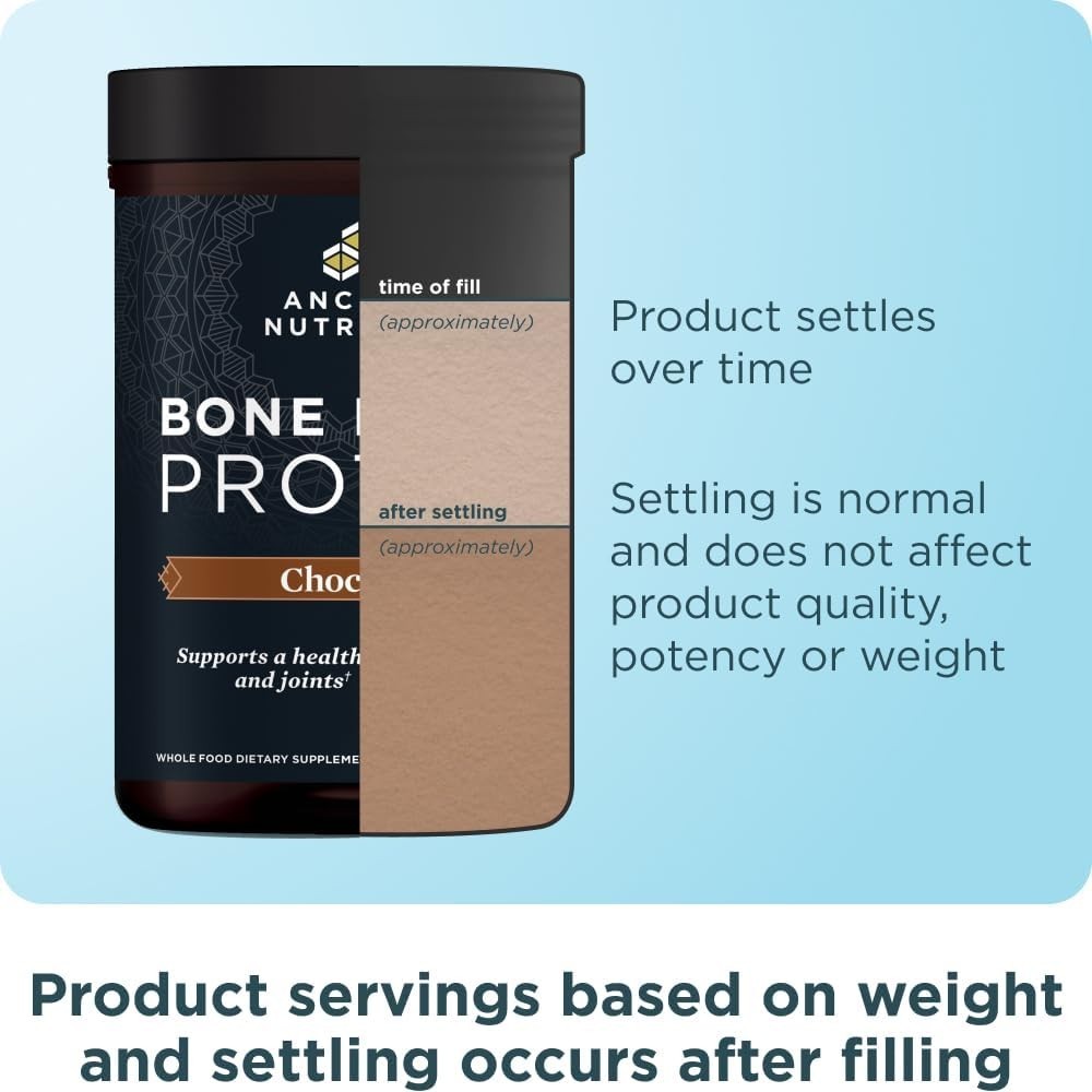 Ancient Nutrition Bone Broth Protein Powder Chocolate 20g Protein 20 Servings