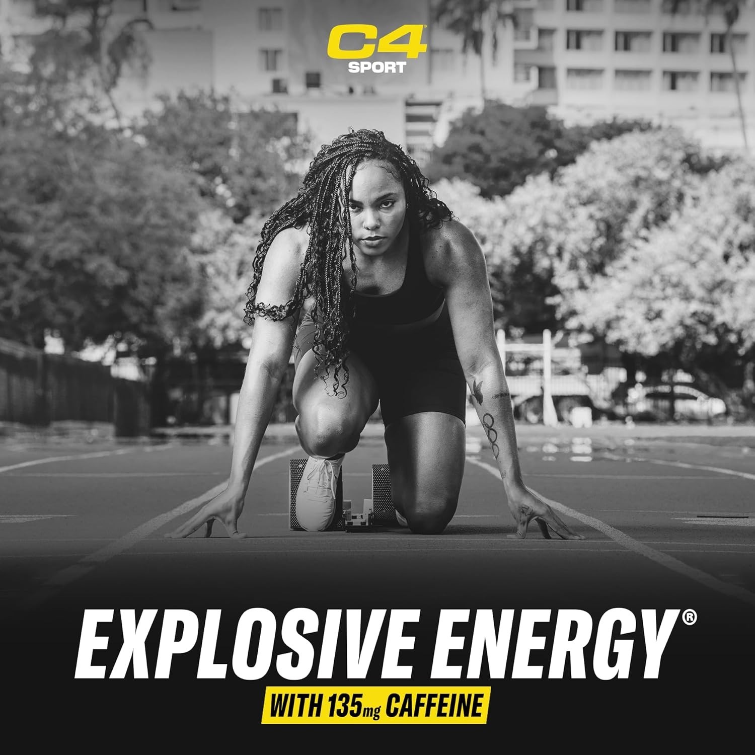 C4 Sport Pre Workout Powder – NSF Certified, 30 Servings, Fruit Punch Flavor