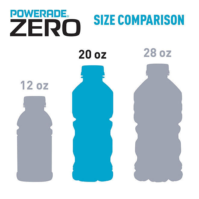 Powerade Zero Sports Drink Variety Pack (20 fl. oz., 24 pk.)