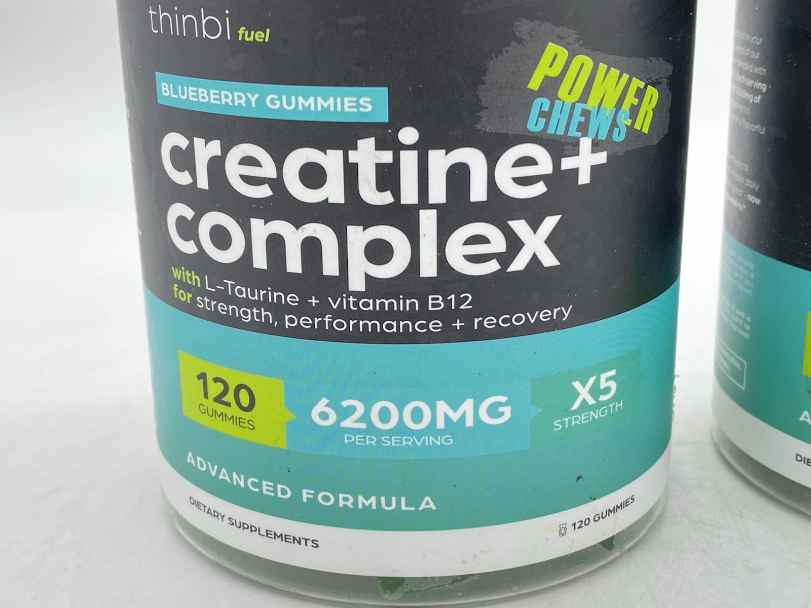 Thinbi Fuel Creatine+ Complex Blueberry Gummies 2pk. – 120 Count Each