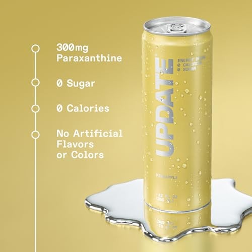 Energy Drink Pack, Caffeine Free, Zero Sugar, No Jitters, No Crash, Pineapple