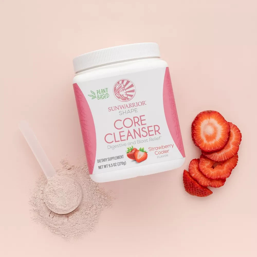 Sunwarrior Shape Core Cleanser Strawberry Cooler, 270 Grams