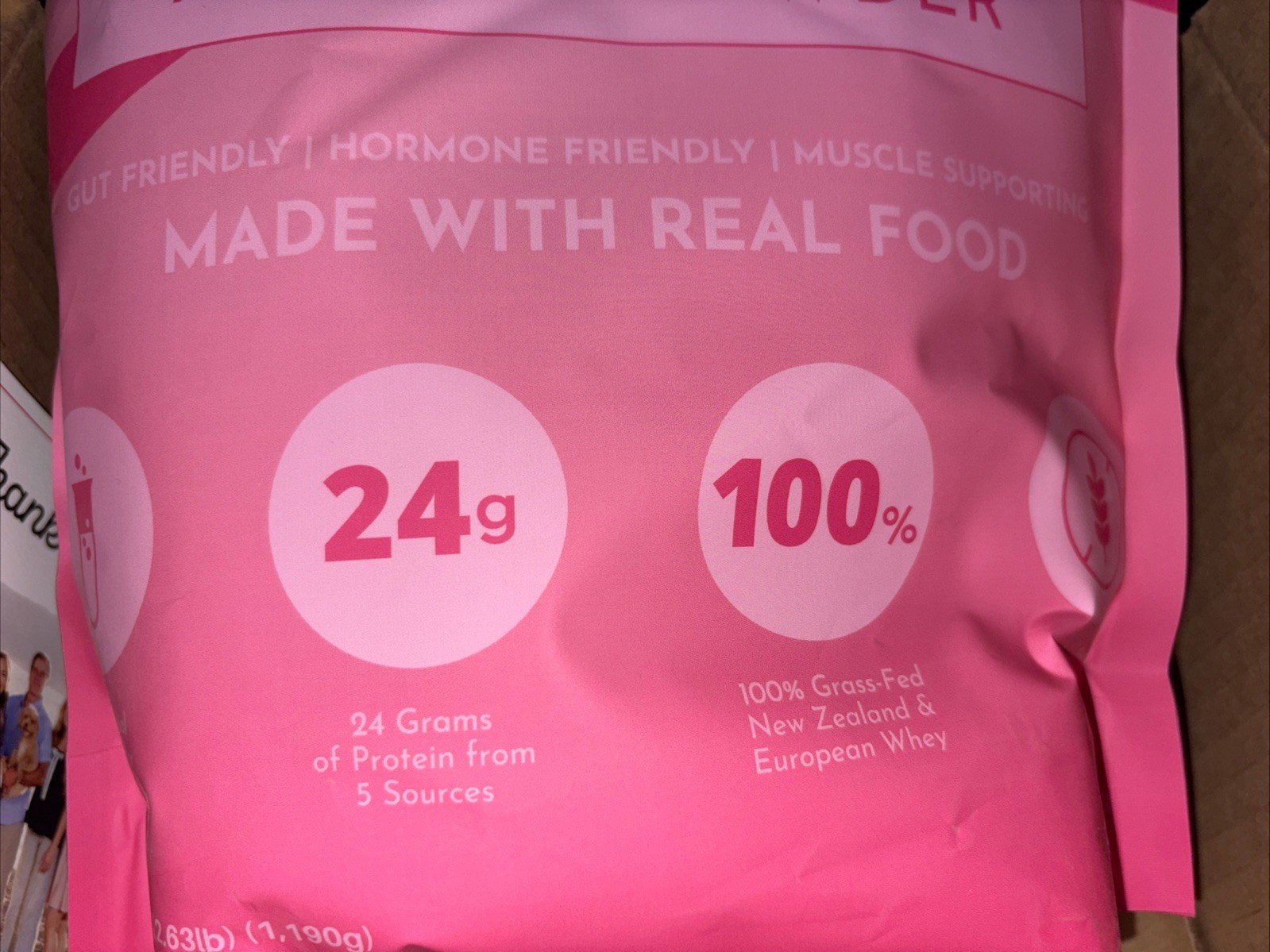 Just Ingredients Double Chocolate Protein Powder 2.63 Lb Exp 02/09/2028