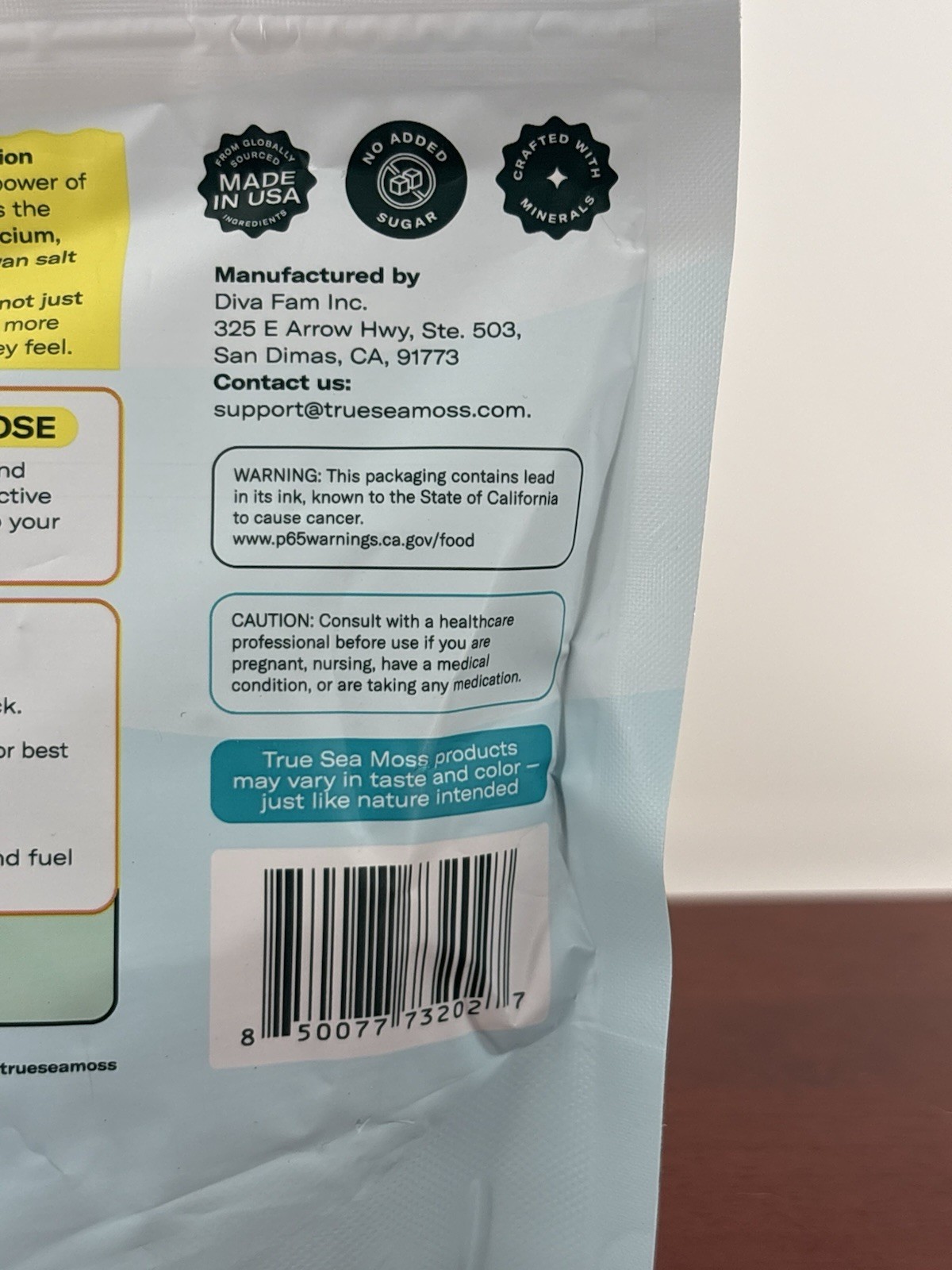 True Sea Moss Electrolytes Powder 15 Stickpacks Mango & Pineapple 0g Sugar