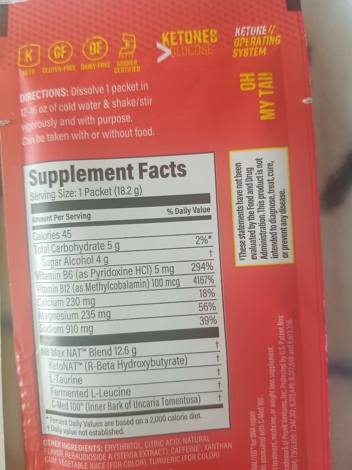 Pruvit Keto OS NAT Charged Ketones for Weight Management -… 5 pack! Variety