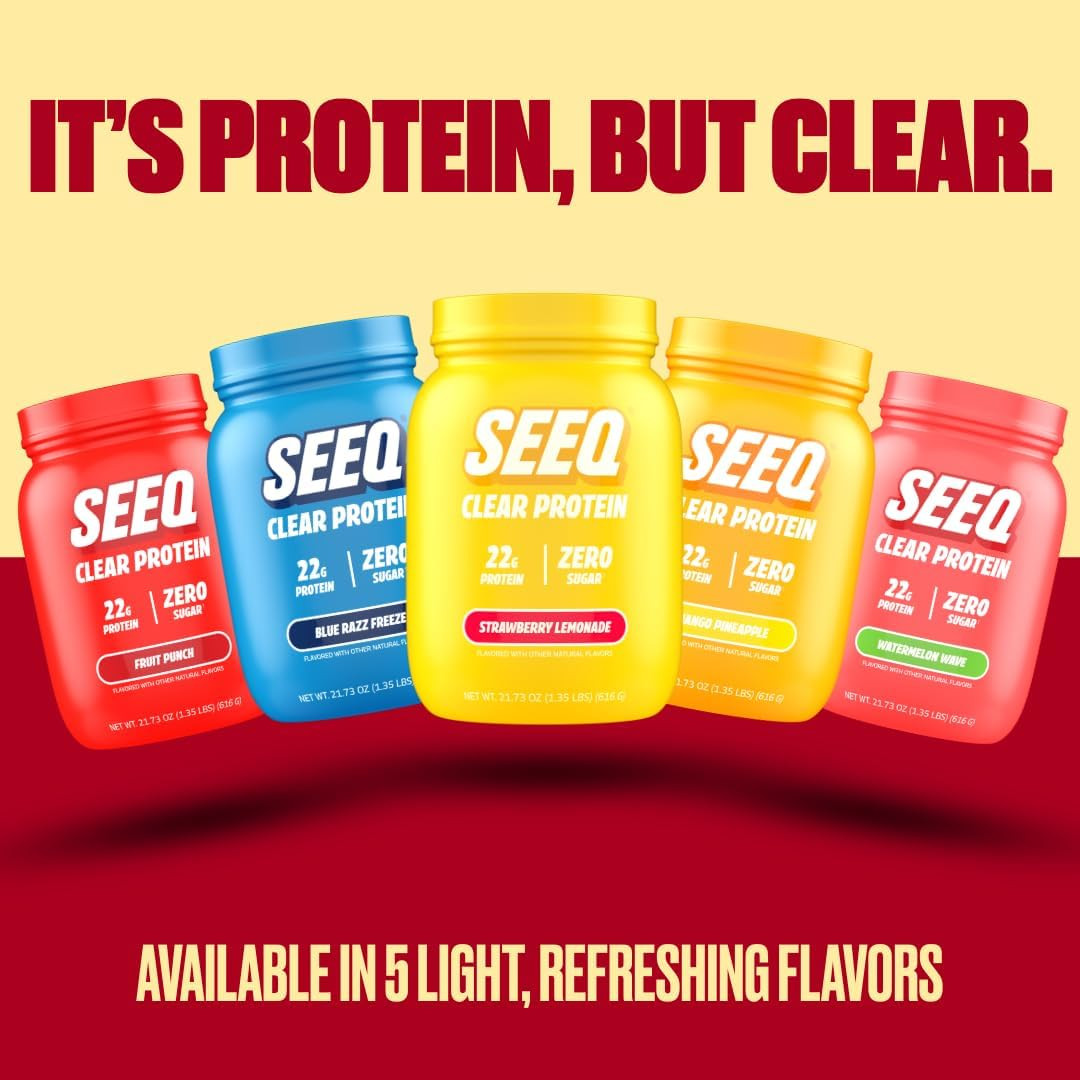 Clear Whey Isolate Protein Powder, Strawberry Lemonade – 22 Servings, 22G Pro…