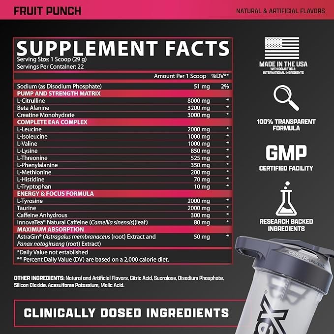Nutrex Research Outlift Clinical Pre Workout Powder 22 Servings Multiple Flavors