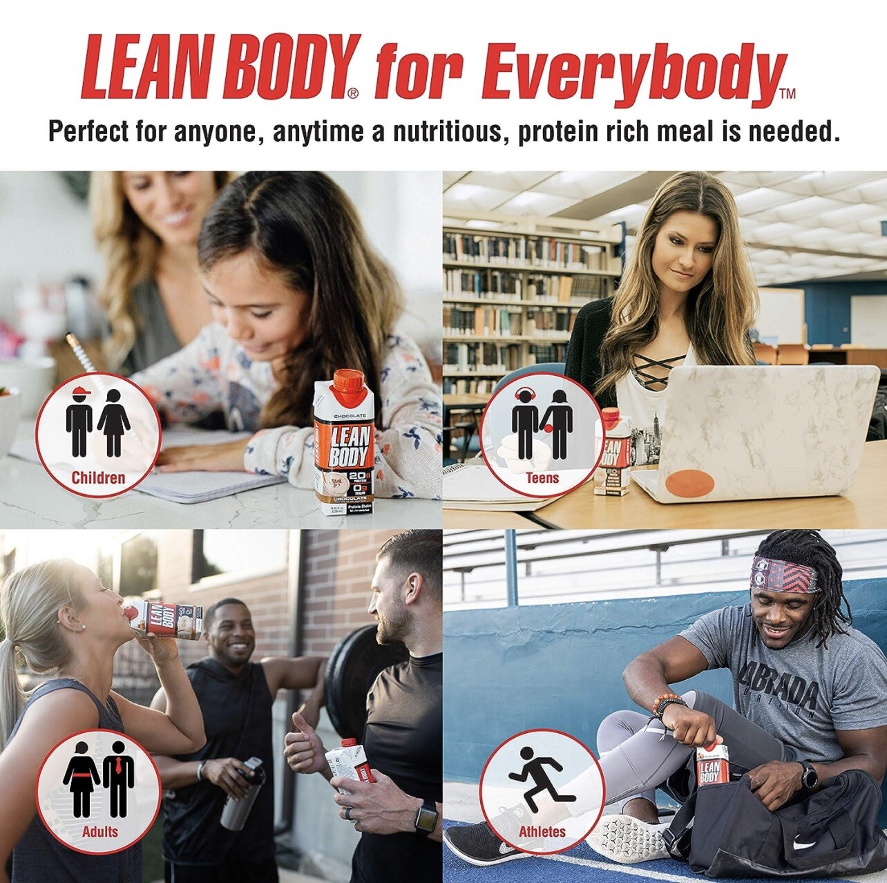 Labrada LEAN BODY Ready-To-Drink RTD Protein Shake 17 oz – 12 PACK