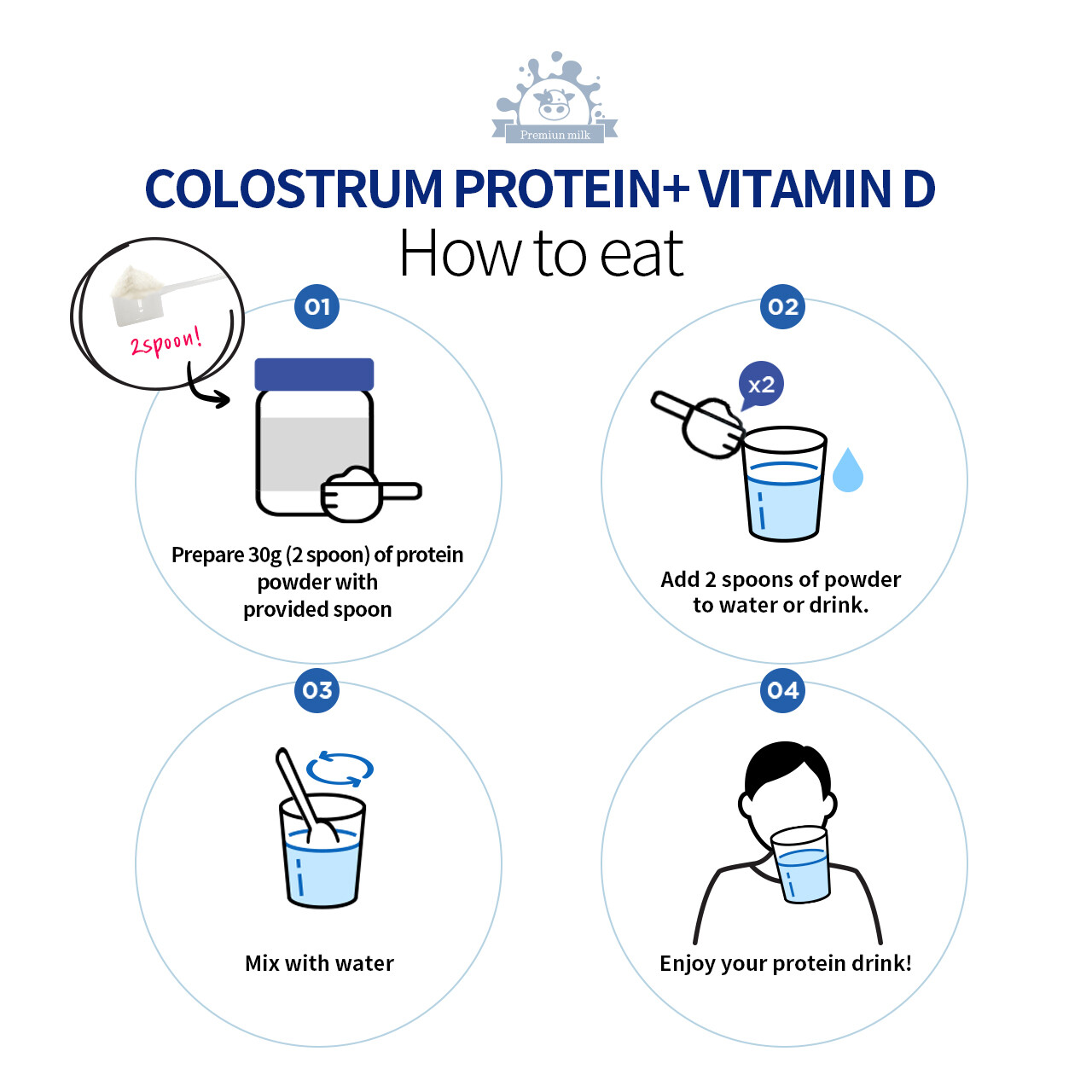 [Apple Tree] Colostrum Protein + Vitamin D Fast Absorbing Easy Digesting Protein