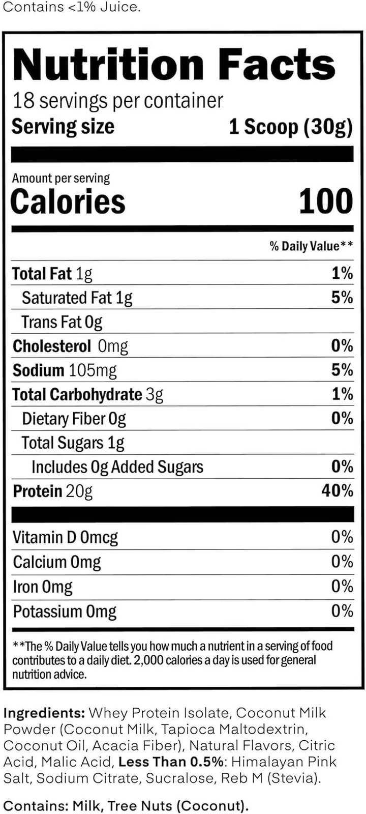 Clear Whey Isolate Protein Powder, Brazilian Limeade, 20G Complete Protein per S