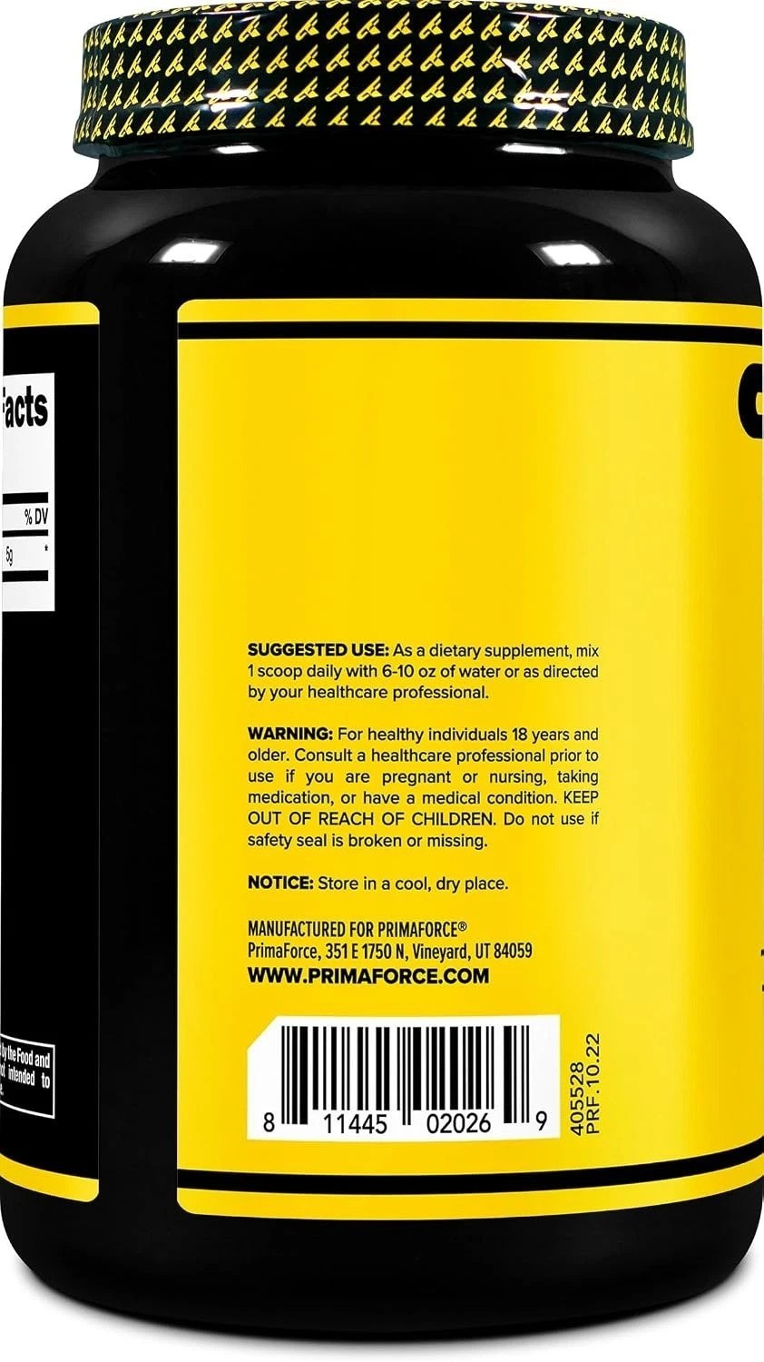 Unflavored L-Glutamine Powder 1.5KG 300 Servings NSF GMP Certified