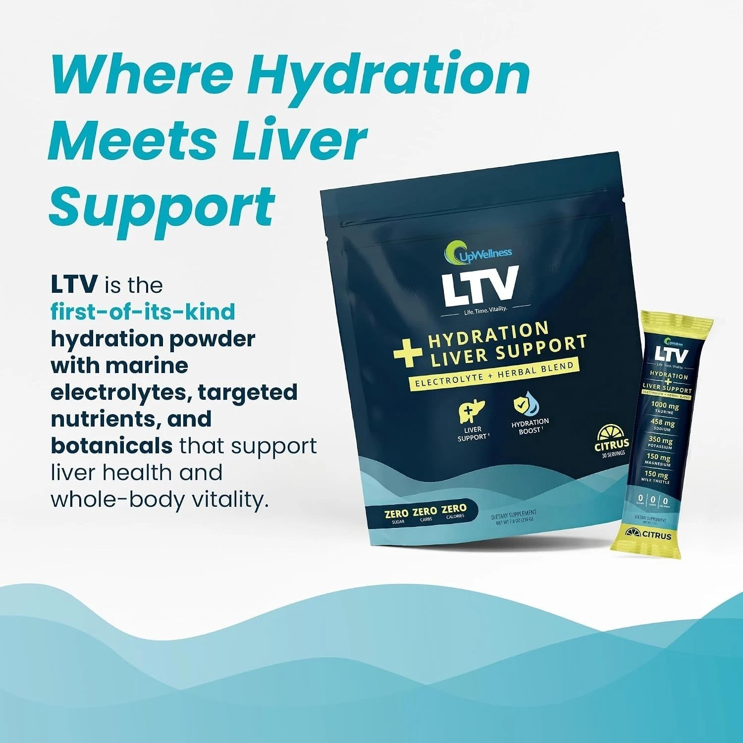 LTV Hydration Packets: Physician-Formulated Liver Support Electrolytes Citrus…