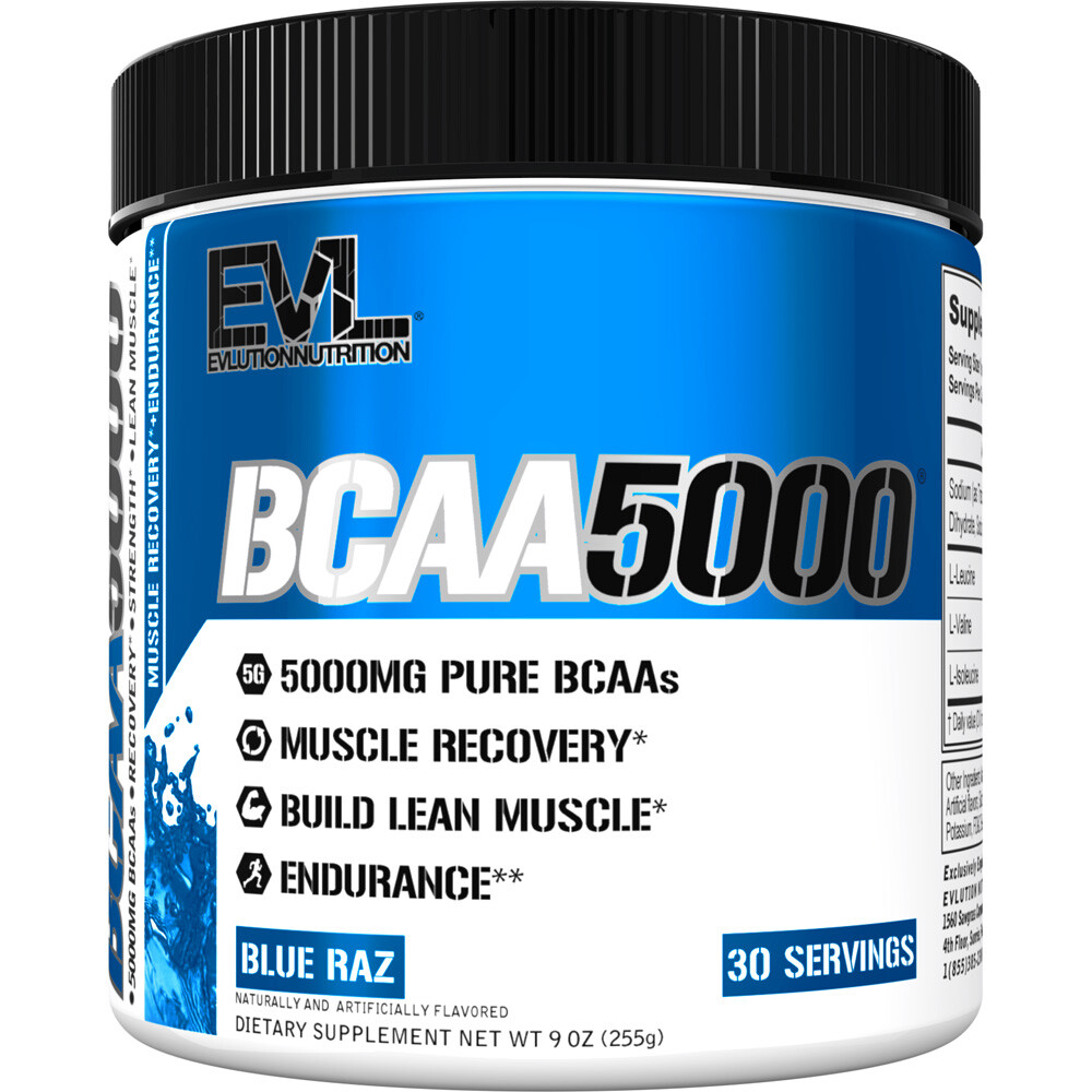 EVL BCAA5000 240ct, Branched Chain Amino Acids, Muscle Building, Endurance