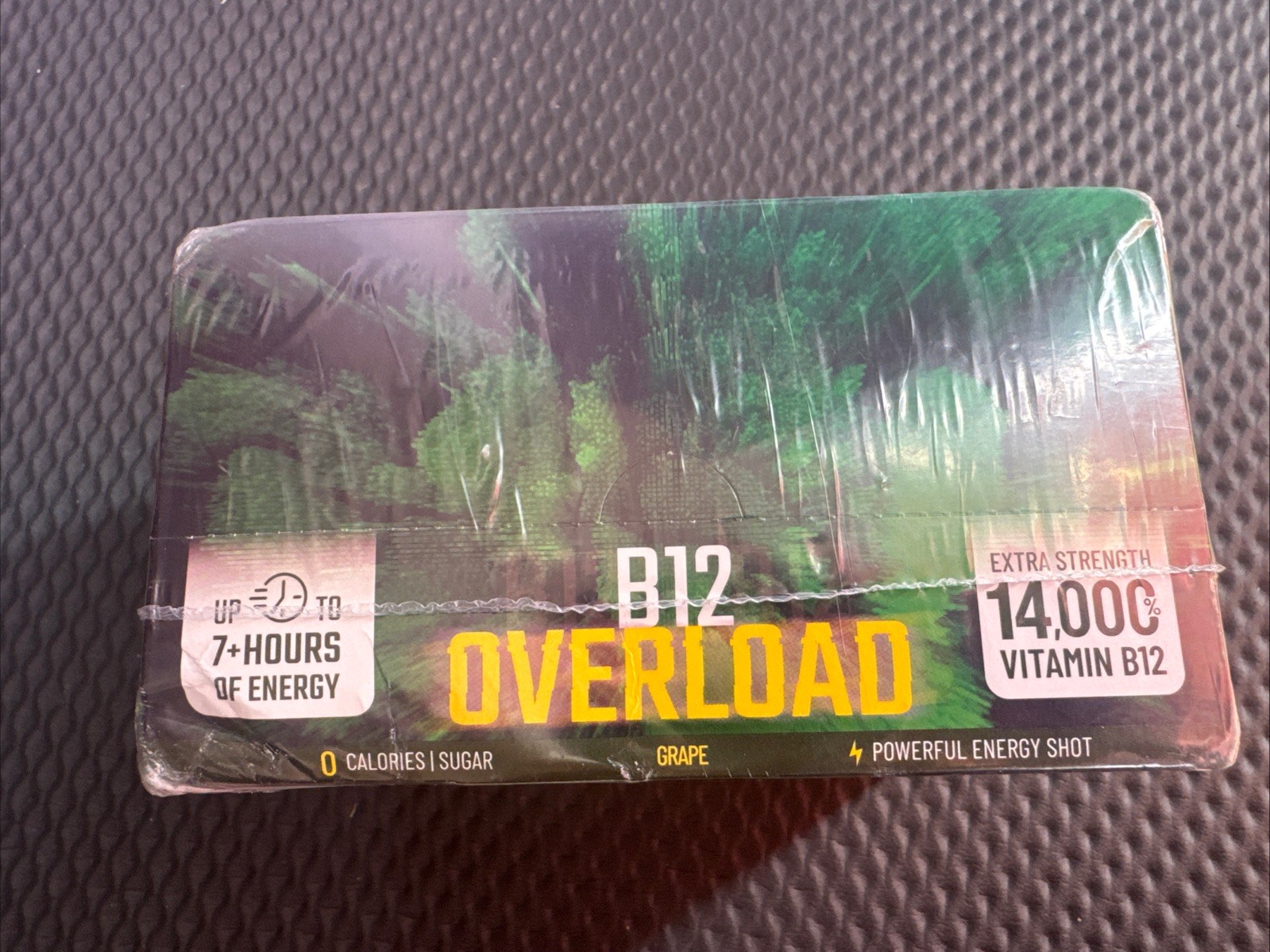 B12 Overload Extra Strength Energy Shot Grape 1.93 Fl Oz Pack of 12 Exp 04/27