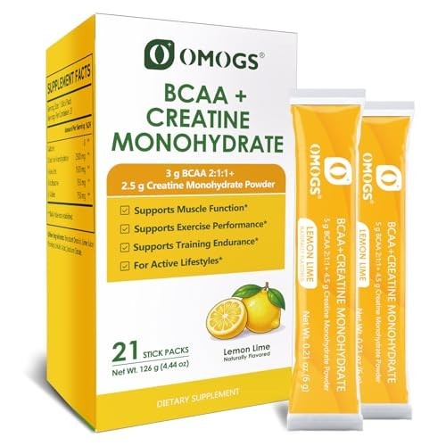 Creatine Monohydrate Powder BCAA Energy Strength Endurance Supplement Vegan