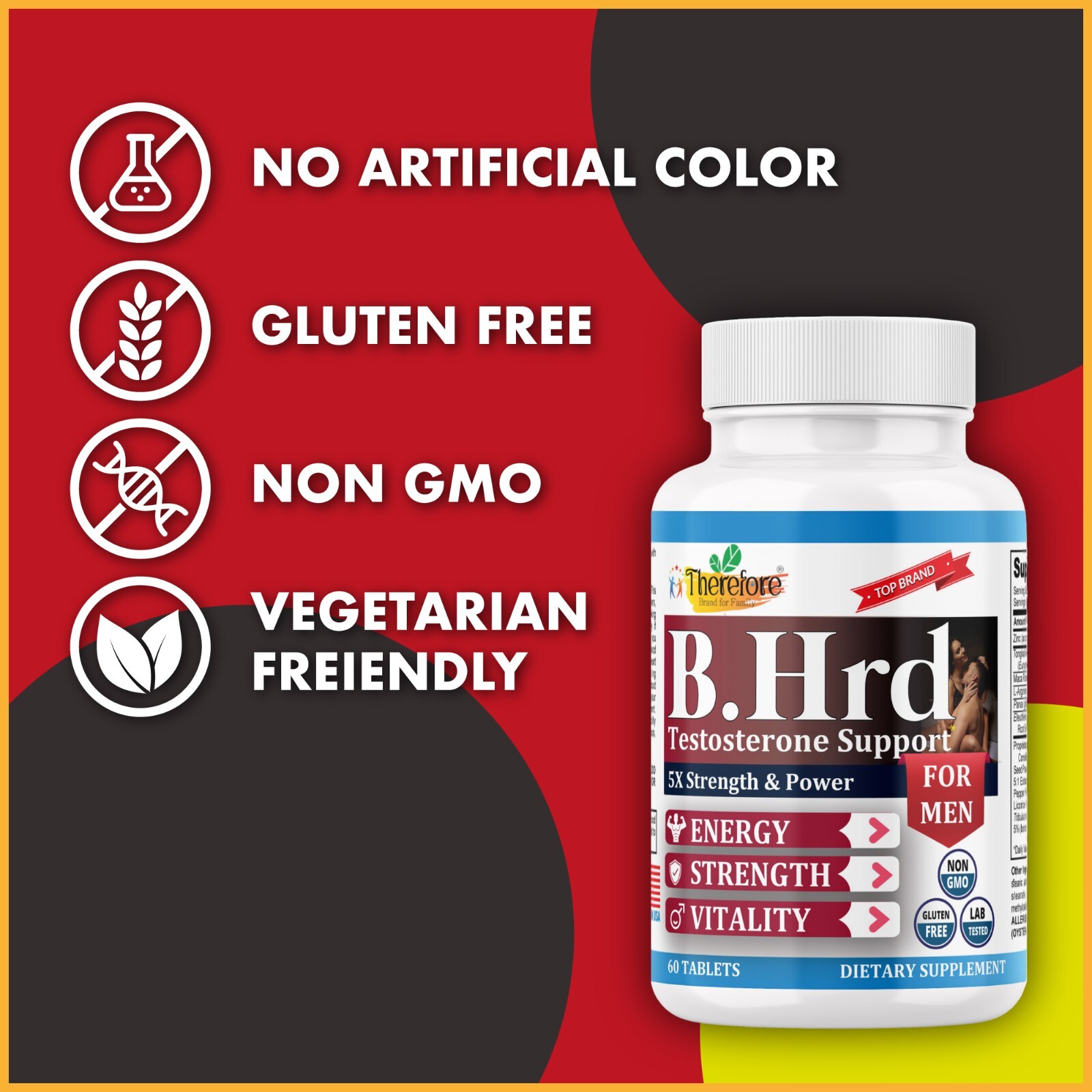 Libido & Stamina Booster Male Enhancement Formula Ultra Strength For Muscle 60