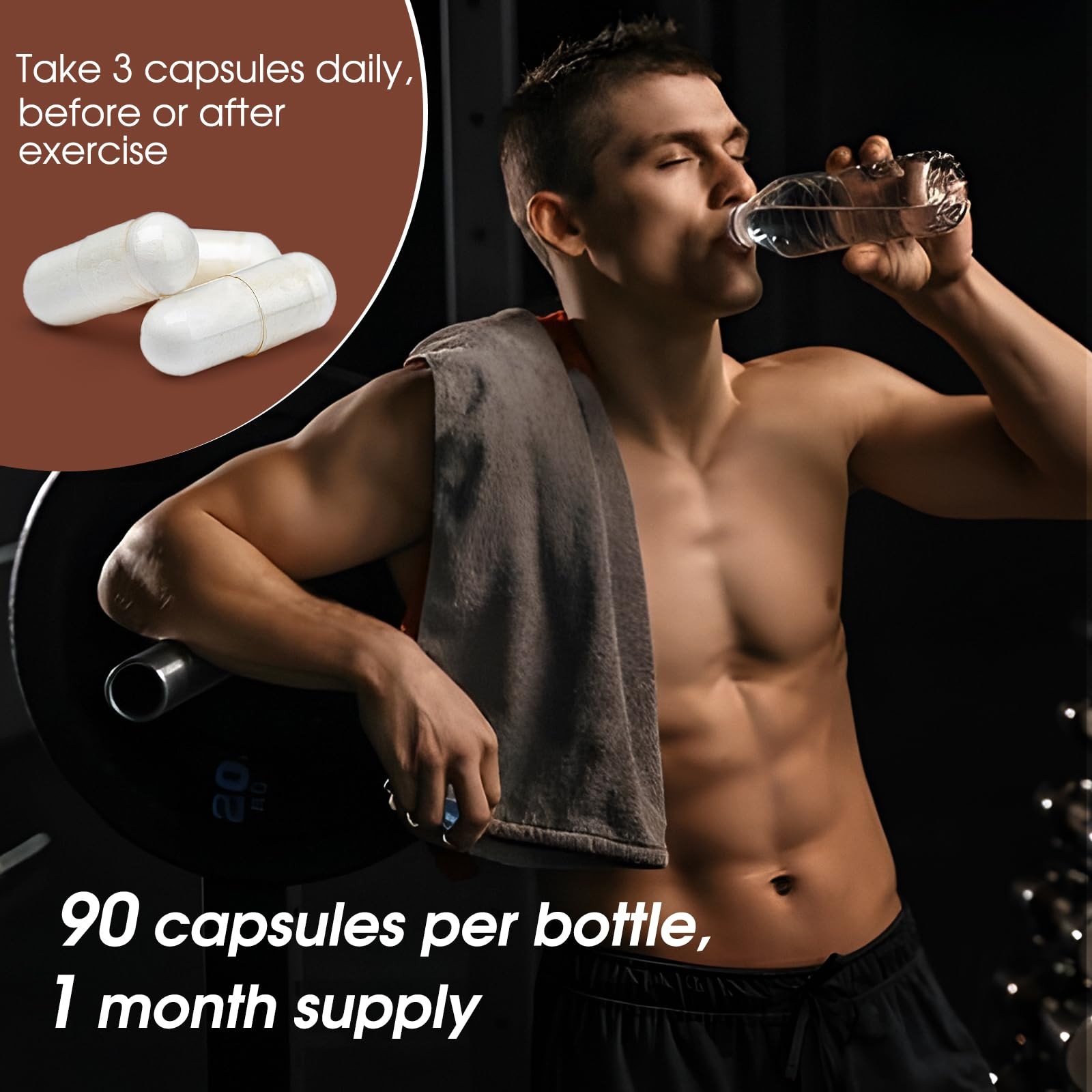 HMB and Leucine Supplement 3500mg L-Leucine HMB with Vitamin D3 Amino Acid BC…