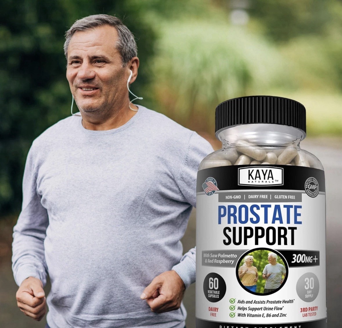 Kaya Naturals Prostate Support – Saw Palmetto, Potent 60 Count (Pack of 1)
